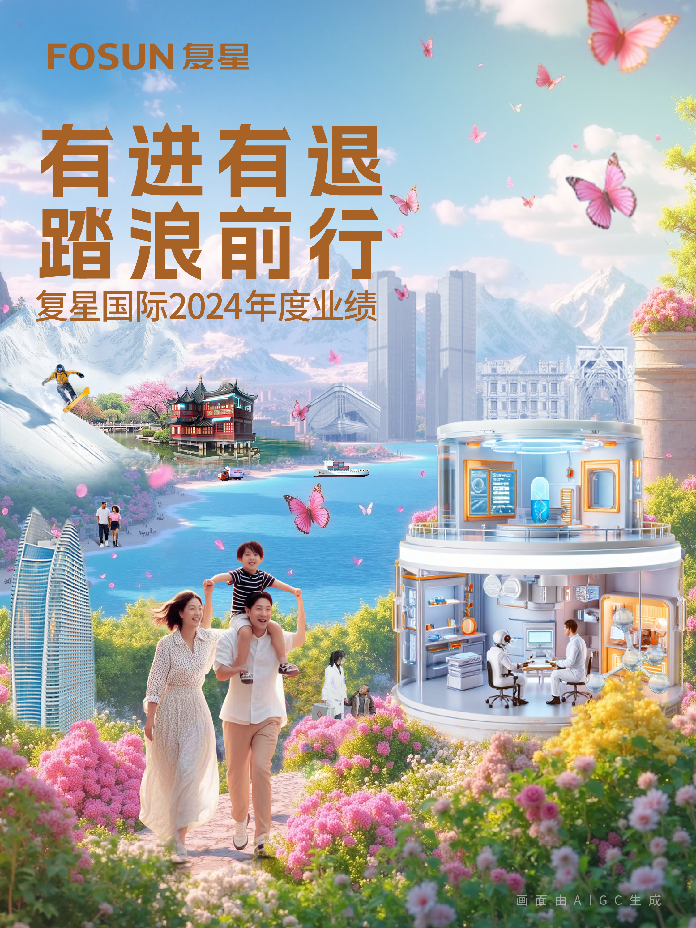 复星国际颁布2024年业绩：总收入人民币1921.4亿元，产业运投机润人民币49亿元，整体经营面稳重